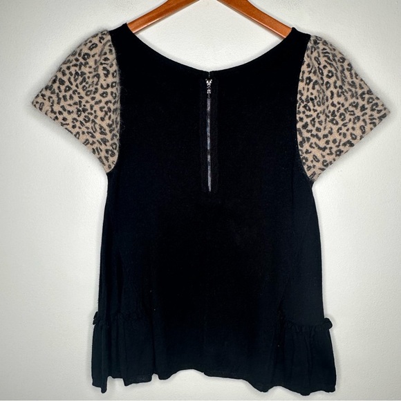 Anthropologie Leifsdottir Rabbit Hair Sleeves Wool Cashmere Sweater Size Medium - Picture 7 of 11